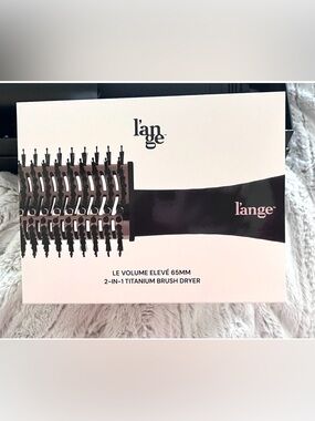 l'ange 2-in-1 Titanium Brush Dryer - Black